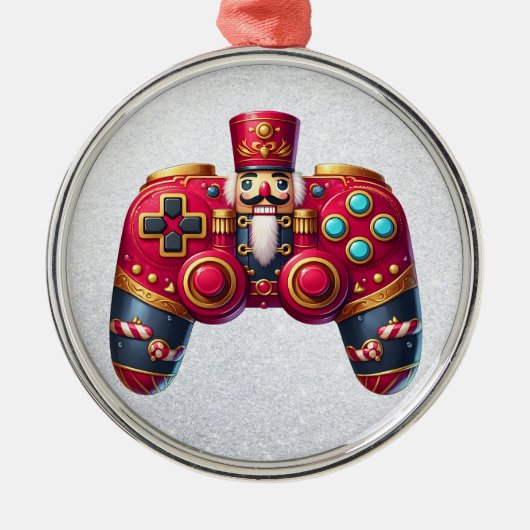 En Métal Ornement du contrôleur de jeu Nutcracker (Devant)