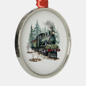 En Métal Ornement du train de Noël (Droite)