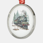 En Métal Ornement du train de Noël (Gauche)