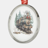 En Métal Ornement du train de Noël (Gauche)
