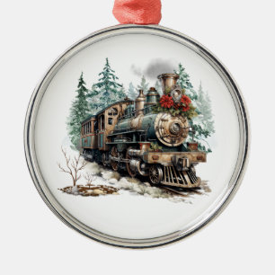 En Métal Ornement du train de Noël