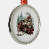 En Métal Ornement du train de Noël (Droite)