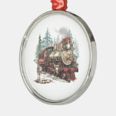 En Métal Ornement du train de Noël (Gauche)