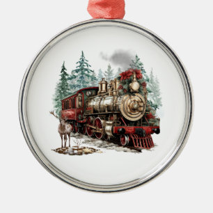 En Métal Ornement du train de Noël