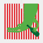 En Métal Ornement du vin de l'alligator (Recto)