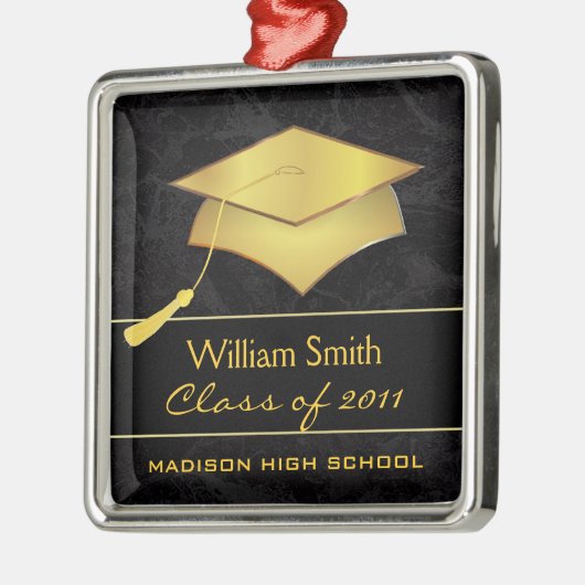 En Métal Ornement fait sur commande de Noël - cadeau (Gauche)