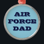 En Métal Ornement Force aérienne papa<br><div class="desc">Ornement Force aérienne papa</div>