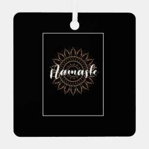 En Métal ornement namaste