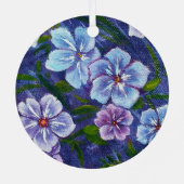 En Métal Ornement Phlox Violet (Verso)