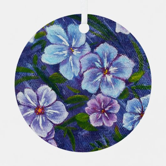 En Métal Ornement Phlox Violet (Recto)