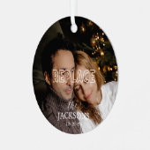 En Métal Ornement photo de Noël (Avant gauche)