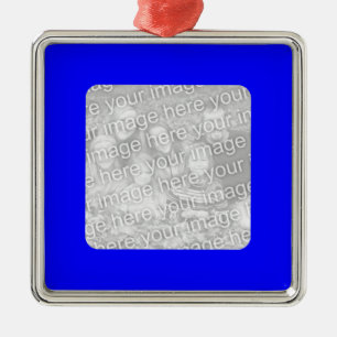 En Métal Ornement photo frontière bleue