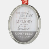 En Métal Ornement rond prisé personnalisé de mémoire (Gauche)