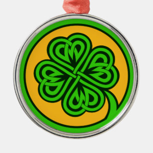 En Métal Ornement Shamrock tribal