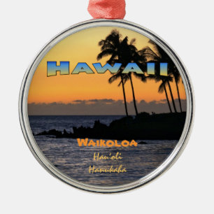 En Métal Ornement : Twilight À Waikoloa (Premium Round)