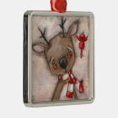 En Métal Renne et ami - ornement (Droite)