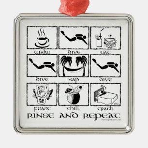 En Métal Rinçage et ornement de répétition