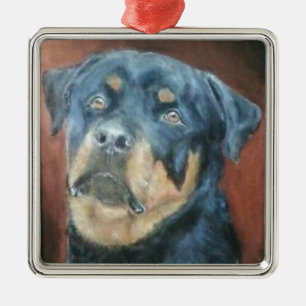 En Métal Rottweiler - ornement de la meilleure qualité de