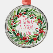 En Métal Simple typographie rouge Ornement de verdure de No (Devant)