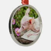 En Métal Tout ornement de photo de Rosie (Droite)