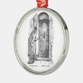 En Métal Un ornement de chant de Noël - le visage de Marley (Gauche)