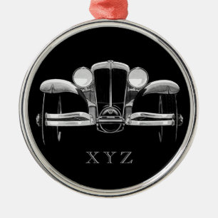 En Métal Vintage voiture ornement personnalisé