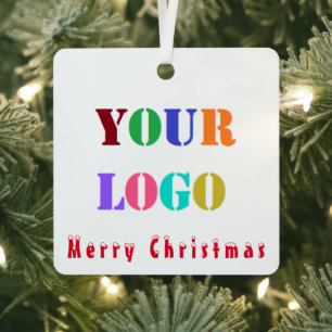 En Métal Votre entreprise Logo Affaires Noël Ornement Cadea