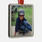 En Métal Votre ornement d'image de vacances (Droite)