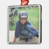 En Métal Votre ornement d'image de vacances (Gauche)