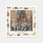 en moderne sneeuwvlokken servet (Voorkant)