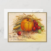 en mooie Thanksgiving Feestdagenkaart (Voorkant / Achterkant)