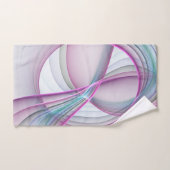 En Mouvement, Art Fractal Abstrait Moderne Coloré (Serviette à main)