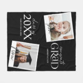 En nu | 2 Aankondiging foto-Afstuderen Fleece Deken (Voorkant (Horizontaal))