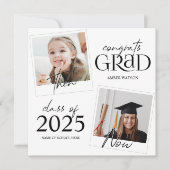 En nu | 2 Foto-Afstuderen Kaart (Voorkant)