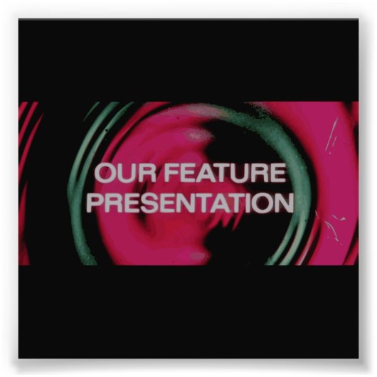 En nu, onze Feature-presentatie Foto Afdruk (Voorkant)