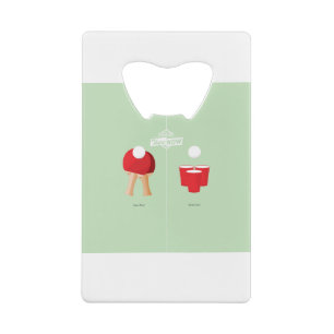 En nu: Ping Pong Kredietkaart Flessenopener