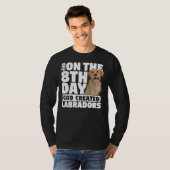 En op de 8e dag Creëer God labradors dog T-shirt (Voorkant volledig)