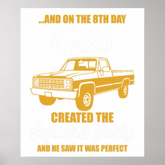 en op de 8e dag schiep god het vierkante lichaam e poster