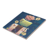 En op dit Boerderij Tegeltje (Zijkant)