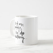 "En op zondag..." - Klassieke witte Mok (Voorkant links)