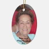 En ornement de mémoire - ovale (Gauche)