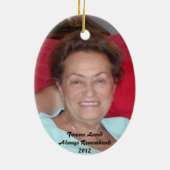 En ornement de mémoire - ovale (Dos)