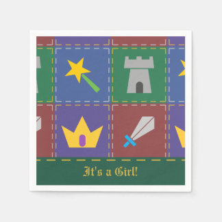 En Papier A Wee One's Imaginaire Quilt Baby shower serviette