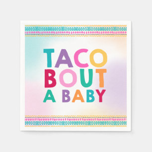 En Papier Accès de taco de serviette de baby shower de
