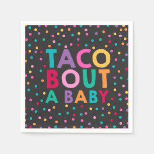En Papier Accès de taco de serviette de baby shower de