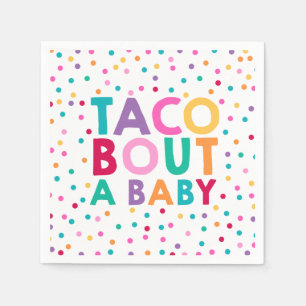 En Papier Accès de taco de serviette de baby shower de