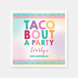 En Papier Accès de taco de serviette de fête d'anniversair