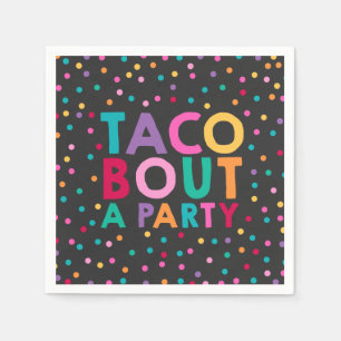 En Papier Accès de taco de serviette de fête d'anniversair