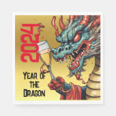 En Papier Année de la serviette Dragon Nouvel An chinois (Devant)