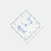 En Papier Baby shower Serviette standard "Snips & Snails" (Coin)